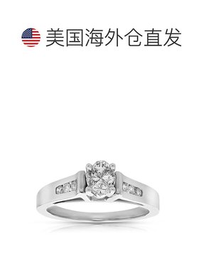 自营 vir jewels0.60 克拉钻石订婚戒指 14K 白金婚礼新娘 - 白色