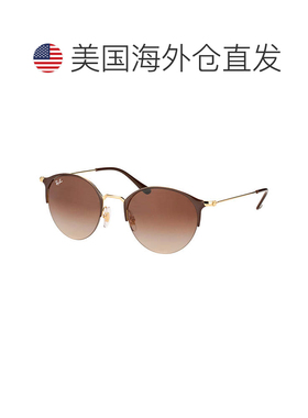 自营Ray-Ban  RB 3578 900913 Unisex Round Sunglasses - gold t