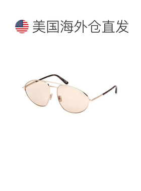 自营Tom Ford Sunglasses Aviator Full Rim, Shiny Gunmetal Fra
