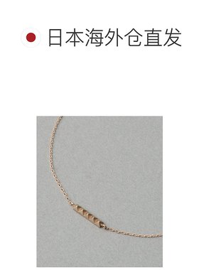 1h可退 日本直邮ete 女士 K10玫瑰金 平衡帅气与柔美的钉饰手链 7