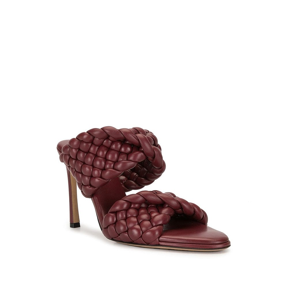 Bottega Veneta BV 21SS编织鞋带中跟凉鞋 Women-图0