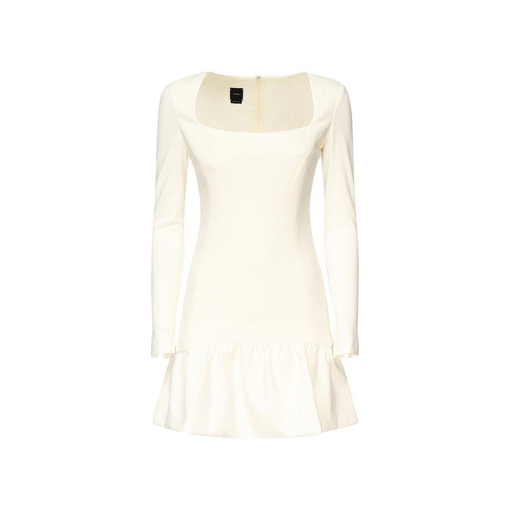 香港直邮PINKO 女士连衣裙 105769A15MZ05 AW2025 白色 Round-Nec - 图0