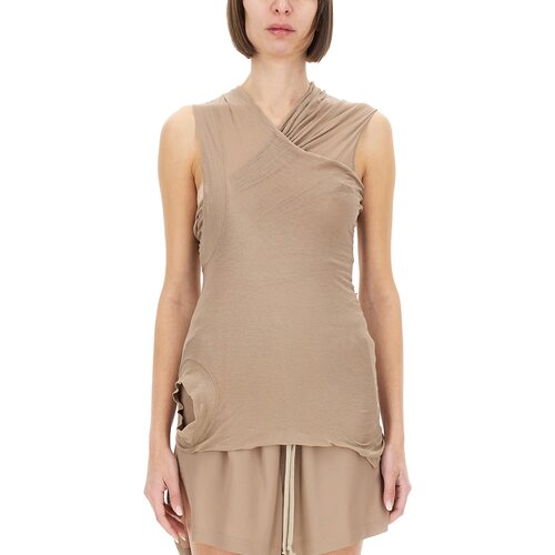 RICK OWENS 女士T恤 RP01E7109UC64 SS2025 粉红色【付后1h可退】 - 图0