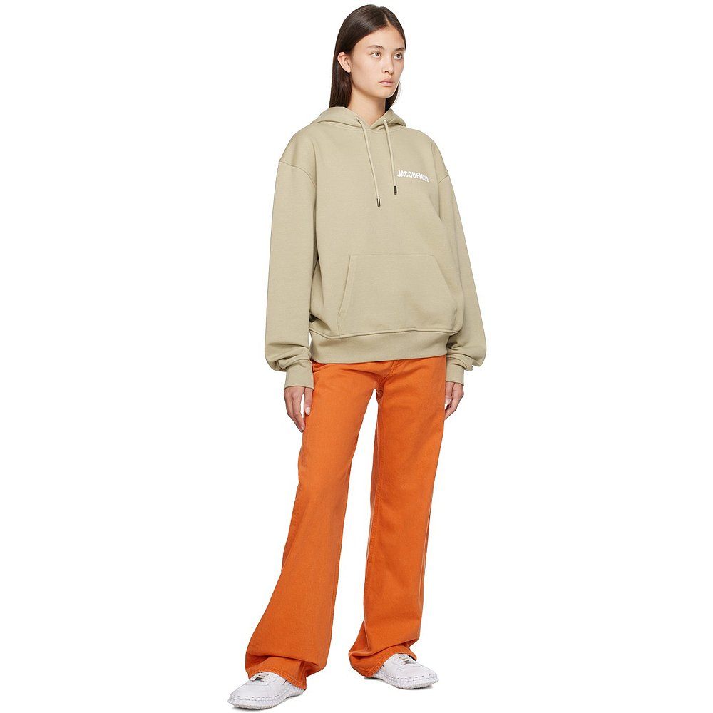 香港直邮潮奢 Jacquemus 女士卡其色 Le Papier 系列 Le Sweatshi - 图2