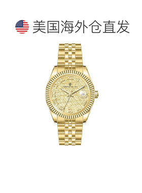 自营Christian Van Sant Men's Stellar Yellow Dial Watch - yel