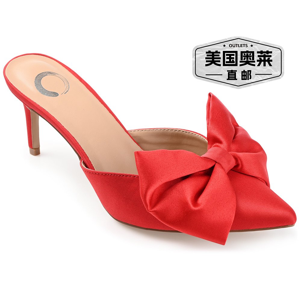 Journee Collection Women's Tiarra Wide Width Pump- red【美-图0