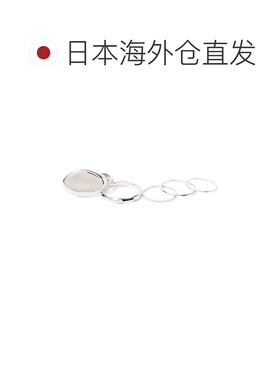 日本直邮BEAMS HEART女士椭圆风叠戴戒指五件套 43420554960配饰