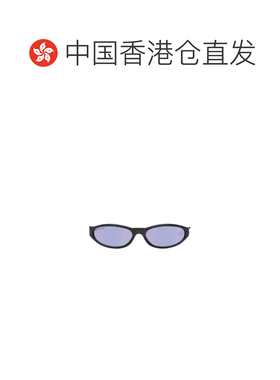 香港直邮BALENCIAGA 男士眼镜 BB0007S011 CO 蓝色 椭圆框太阳镜