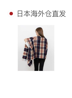 日本直邮MACKINTOSH 羊毛纺毛厚款披肩斗篷外套 70×190厘米 格子