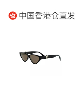 1h可退 香港直邮FENDI 猫眼太阳镜 Men crov