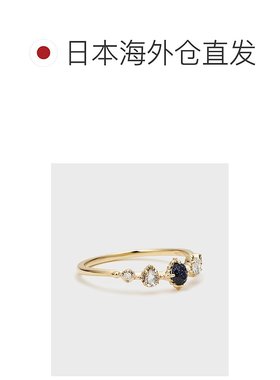 1h可退 日本直邮NOJESS 女士K10多宝石戒指 紫金石拉长石钻石装饰