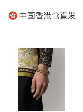香港直邮VERSACE 男士项链 DG08452DJMTKVOP 黄色 Bracelet with
