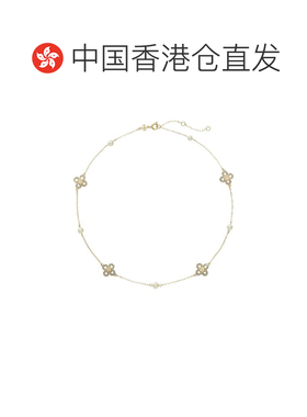 香港直邮TORY BURCH 女士项链 163711782 SS2025 白色珍珠四叶草