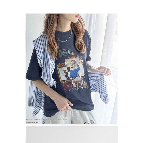 日本直邮Classical Elf 《THE SATURDAY EVENING POST》联名特别T - 图3