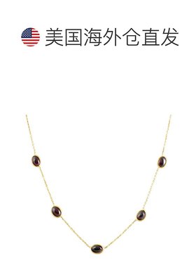 自营pompeii314k 黄金石榴石站项链 By The Yard 设计 18 英寸 -