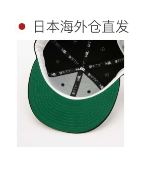 日本直邮NEW ERA 纽约洋基队MLB标志CO 9FIFTY棒球帽 黑绿配色