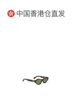 香港直邮OFF-WHITE 女士眼镜 OERI13H6055 SS2025 绿色 全框太阳