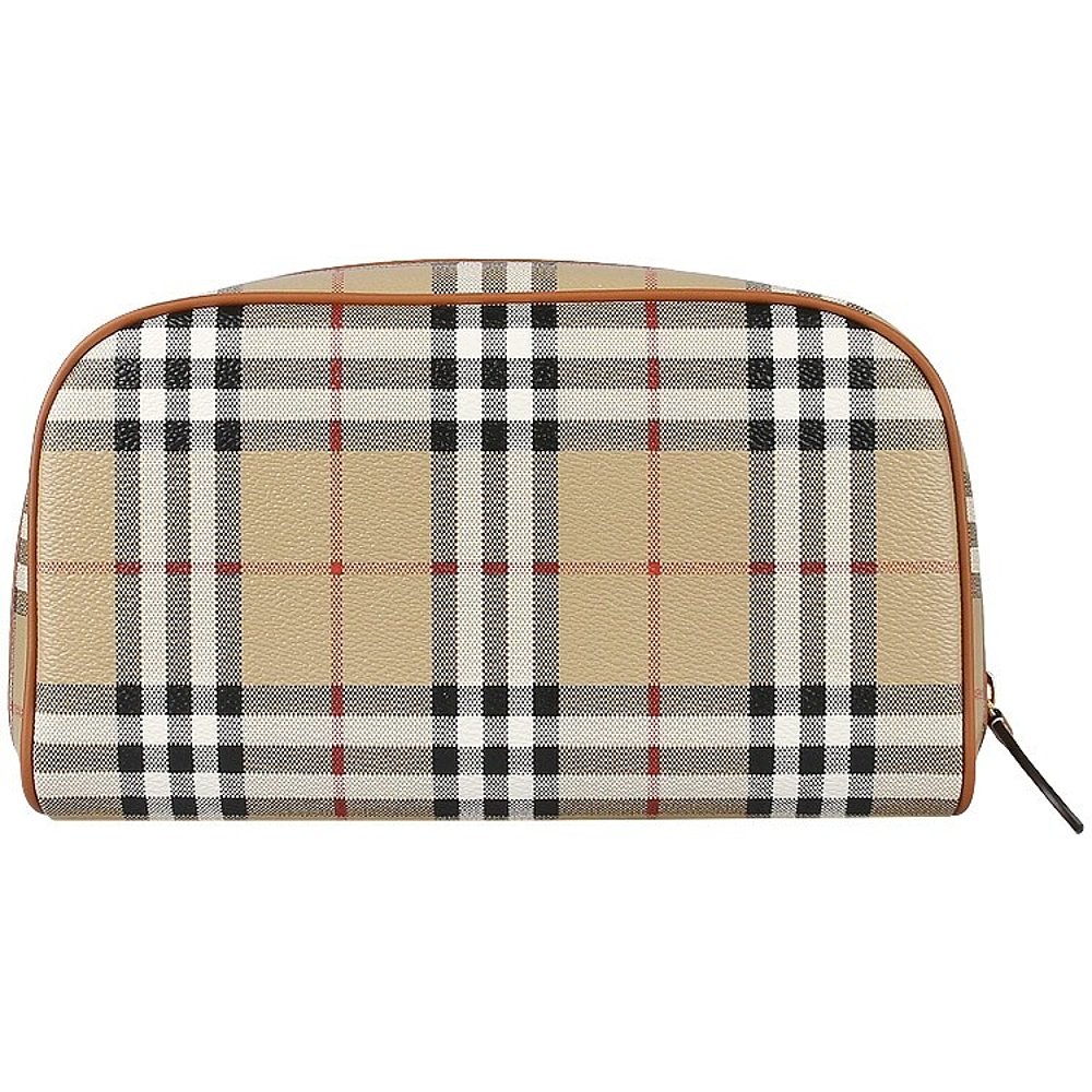 [BURBERRY] 23FW 格子 旅行 化妆包 中型 (8067158)