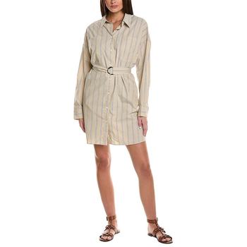 3.1 Phillip Lim Striped Shirt Dress - ຜົມຊື່ Beige