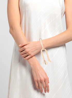 1h可退 潮奢 Saint Laurent 圣罗兰 女士 手链 beige米色 舒适时