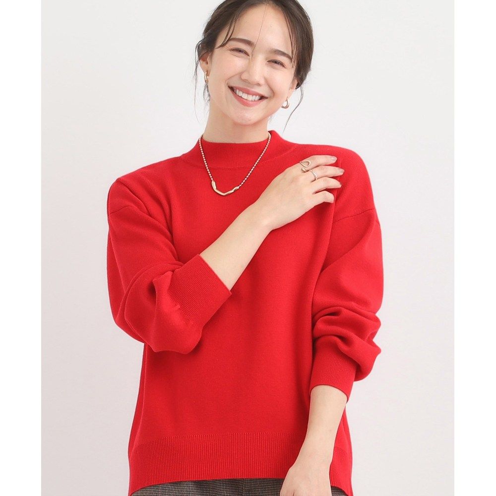 1h可退 日本直邮SHOO・LA・RUE 女装 高领后开衩针织衫 洗可抗起球,淘宝优惠券,粉丝福利购,淘宝优惠卷