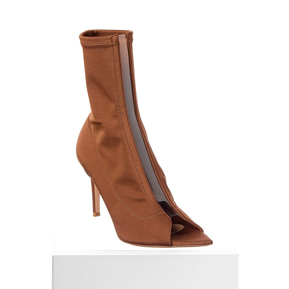 自营Gianvito Rossi Hiroko 85 Lycra & Vinyl Boot - brown 美国 - 图3