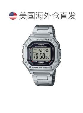 自营Casio Men's Water-Resistant Digital Watch with Stainless