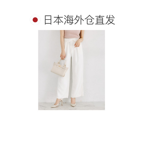日本直邮tocco closet 女装 高腰蕾丝蝴蝶结休闲裤 285207576 - 图1