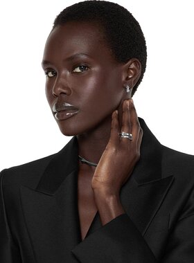 Gucci/古驰 Chiodo系列银色银925马蹄铁造型对向戒指 男女通用