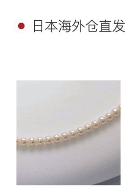 日本直邮小珍珠项链4.5毫米白粉色Akoya Pearl