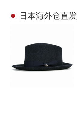 日本直邮STETSON 男士宽檐帽 中折帽 安哥拉羊毛 炭灰色 秋冬冬季