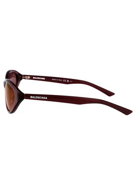 BALENCIAGA 女士眼镜 BB0404SK003 SS2025 红色 全框太阳镜