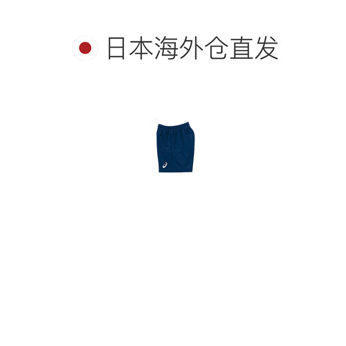 日本直邮ASICS Logo中腰三分休闲短裤 女款 藏青色亚瑟士紧身裤 - 图1