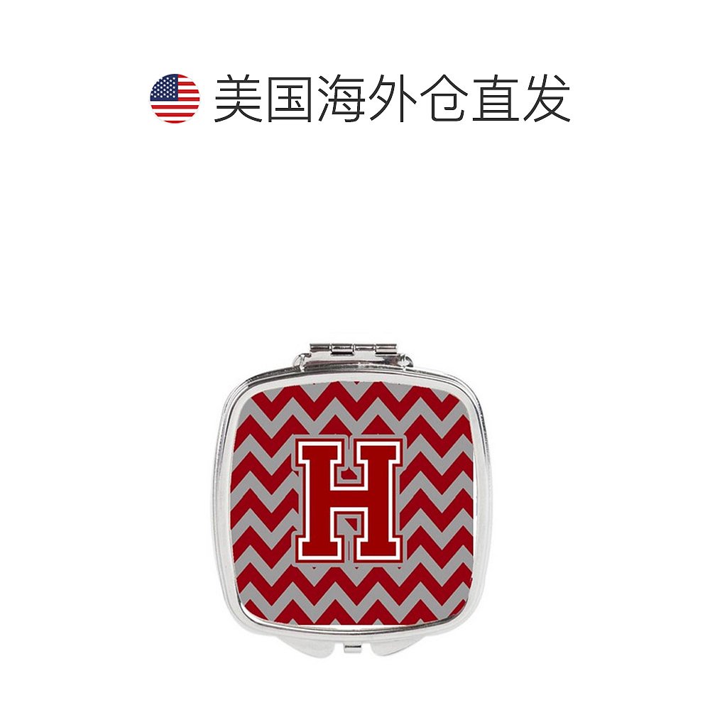 Carolines Treasures CJ1049-HSCM Letter H Chevron Maroon& Wh-图1