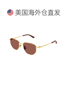 自营bottega venetaBV1301S 003金色/棕色-金色 美国奥莱直发