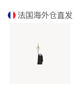 欧洲直邮自营YSL圣罗兰 NIKI女士黑色小牛皮微型钥匙链挂饰手拿包