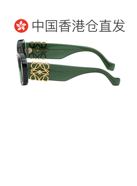 1h可退 香港直邮LOEWE 罗意威 女士 绿色 Beveled Oval Maxi Anag
