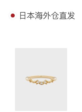 1h可退 日本直邮NOJESS 女士K10钻石月牙戒指 30234111116
