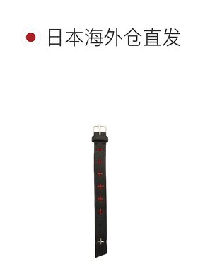 1h可退 日本直邮m.a+男士十字绣中腕皮革手环 AF8E1GR30配饰