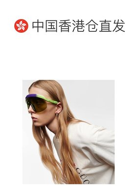 1h可退 香港直邮Gucci 古驰 女士 面具太阳眼镜 000919 colorful