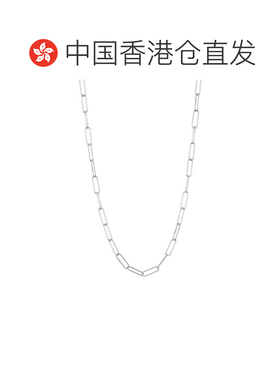 自营香港直邮Adornia 回形针链 白色 铑 银 - 银 美国奥莱直发
