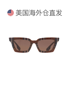 自营Burberry Briar Dark Brown Square Ladies Sunglasses BE439