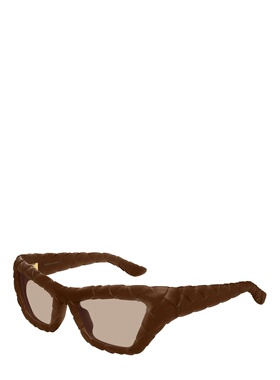 BOTTEGA VENETA 女士眼镜 BV1438S002 SS2026 棕色