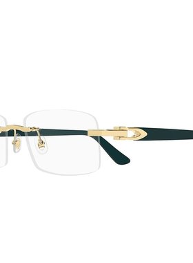 CARTIER 男士眼镜 CT0287O009 AW2024 绿色 无框平光镜