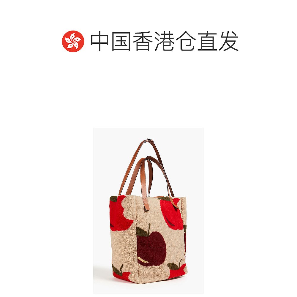 香港直邮潮奢 J.W. Anderson 女士Faux shearling tote 托特包 - 图1