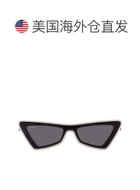 自营Off-White Artemisia Dark Grey Cat Eye Ladies Sunglasses