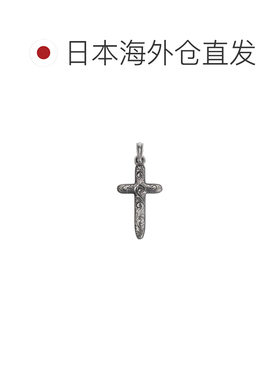 日本直邮ANTIDOTE BUYERS CLUB 男士 银950雕刻十字吊坠 独特圆角