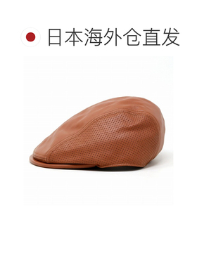 日本直邮STETSON 男士猎鸭帽 真皮 冲孔加工 网眼内衬 4片式拼接