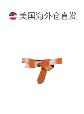 自营isabel marant黑色天然Lecce GZ互锁牛皮皮带-棕色 美国奥莱