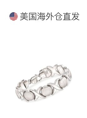 Ross-Simons Italian Sterling Silver Brushed and Polished Xo